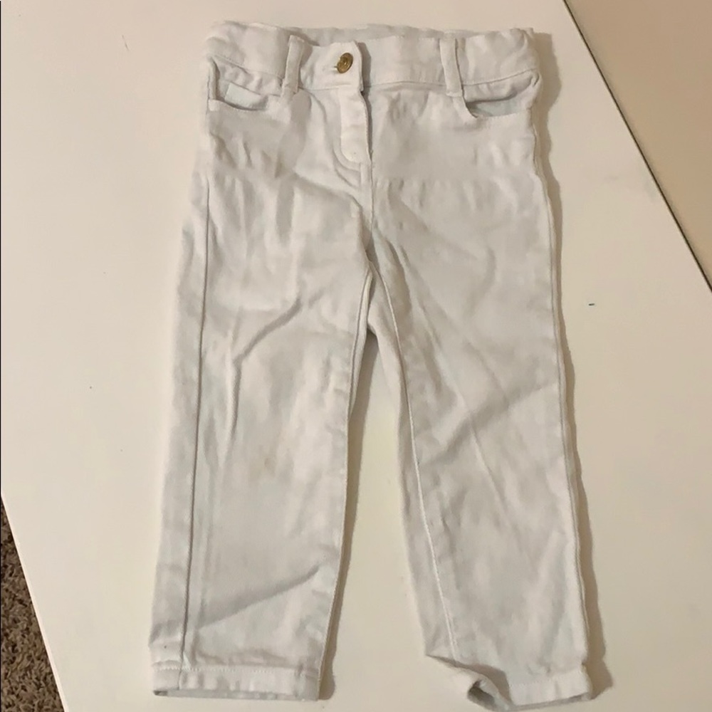 Janie and Jack white skinny jeans